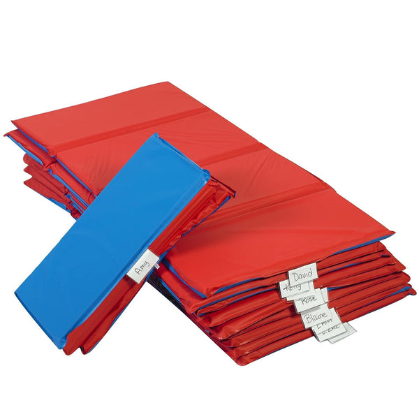 Daycare 1" Nap Mat, Red-Blue, 10 Pack.