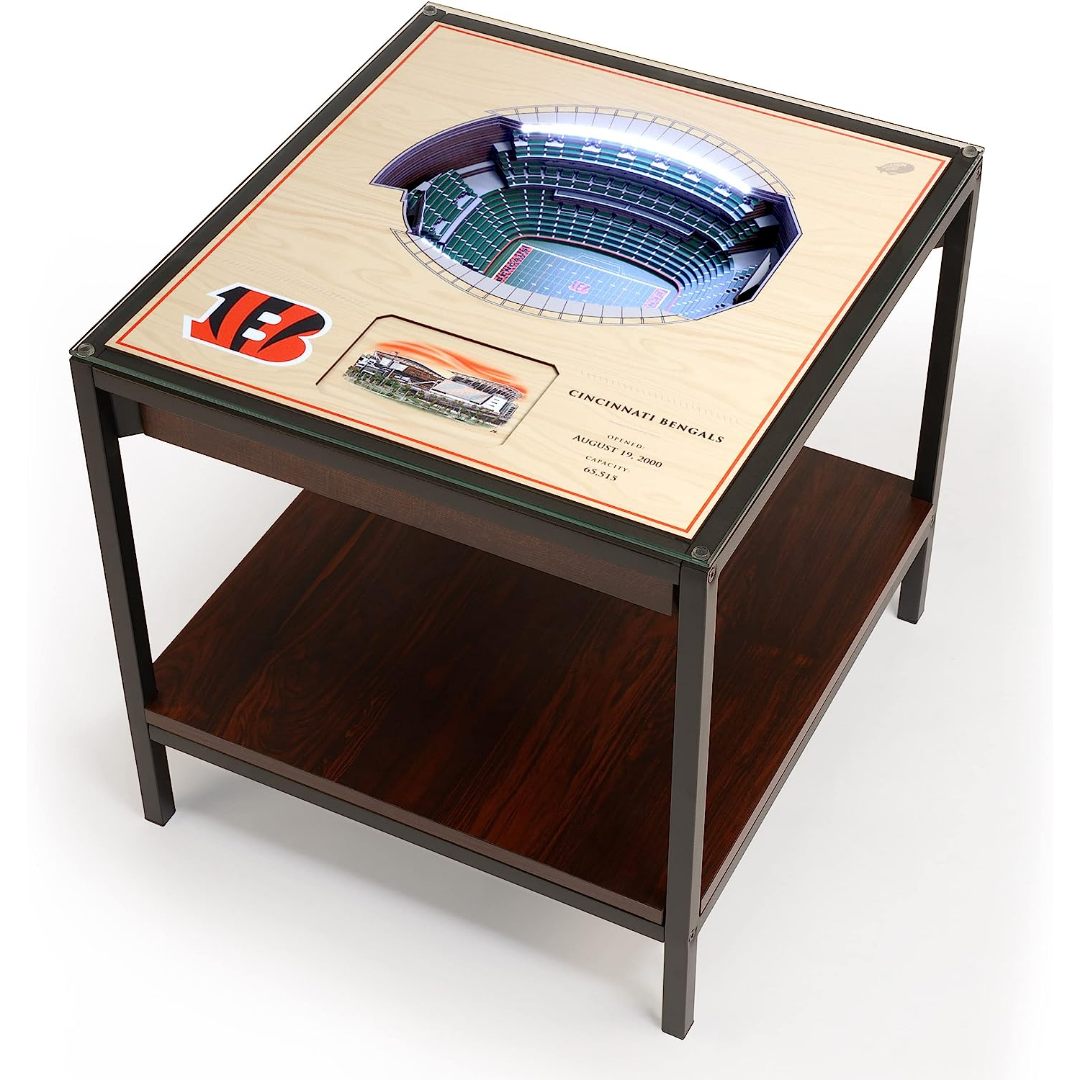 Nfl Led Table Cincinnati Bengals YouTheFan NFL 25-Layer Stadium Views Lighted End T ...