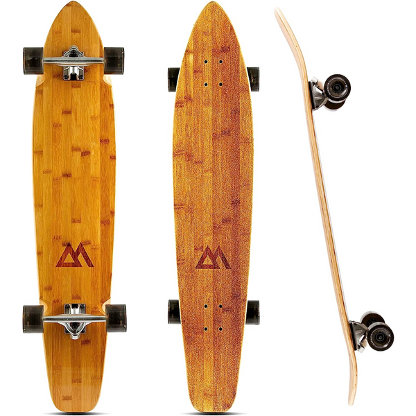 Magneto Patineta Longboard Kicktail Cruiser de 40+ pulgadas y patineta larga Pintail para adultos, tablas largas de monopatín